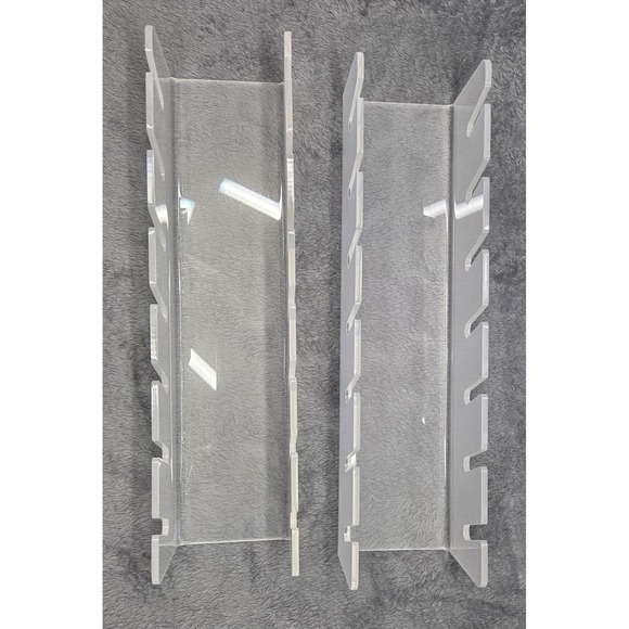 Other - Clear Acrylic Hat and Sunglass Organizer Rack Set of 2 Slotted Display Stands